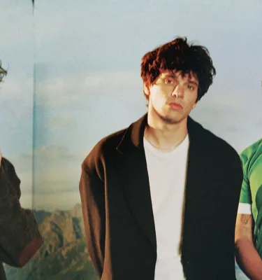 Indie rock band Wallows concert poster.