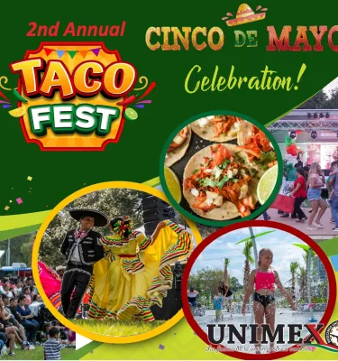 Cinco De Mayo Taco Fest 2025 event flyer poster.