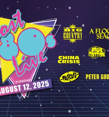 Lost in 80s concert event flyer poster.