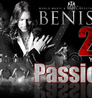 Guitarist Benise concert event flyer poster.