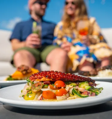 octopus on plate