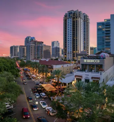 downtown sunset