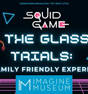 Squid Game: The Glass Trials experience at Imagine Museum.