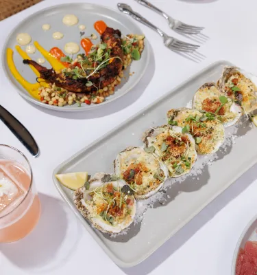 oysters on plate