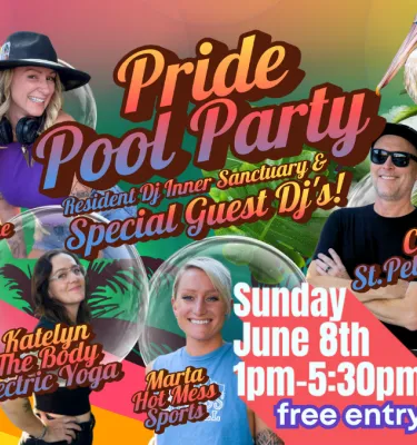 Pride Pool Party at Hollander Hotel.