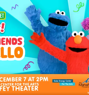 Sesame Street Live event flyer poster featuring colorful Elmo characters.