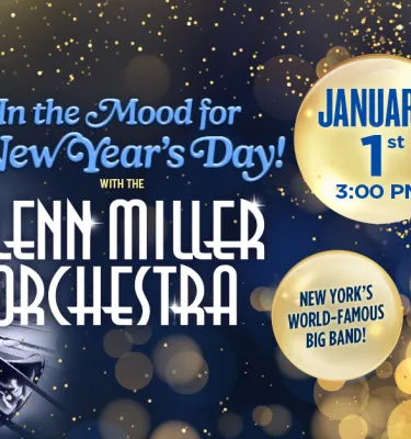 Glenn Miller Orchestra event flyer poster.