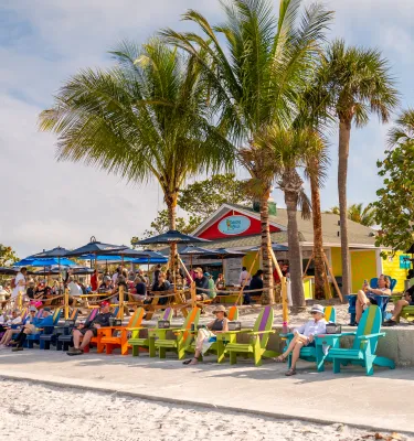 beach chairs on the beach