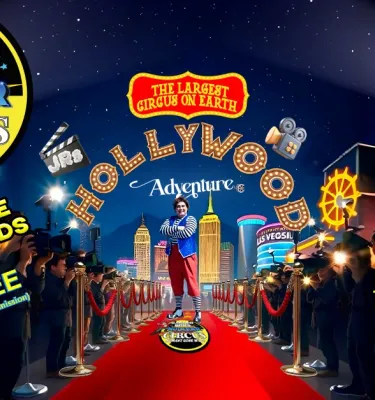 Garden Bros Nuclear Circus event flyer poster.