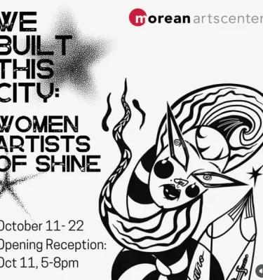 We Built This City: Women Artists of SHINE event flyer poster.