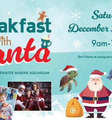 Breakfast with Santa at CMA event flyer poster.