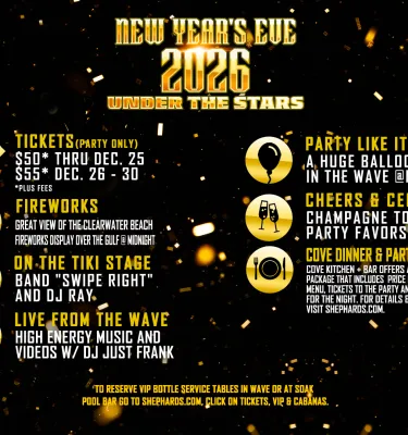 New Years Eve event flyer poster.