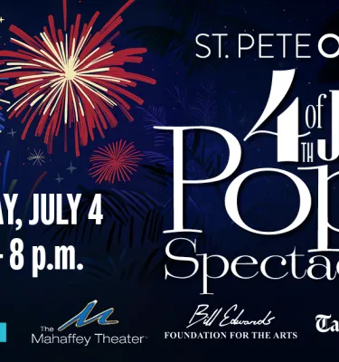 St. Pete Opera 4th of July Performance 2026 event flyer poster.