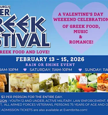 Super Greek Festival 2026 Event Flyer Poster.
