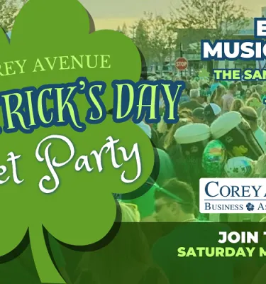 The Corey Avenue St. Patrick's Day Street Festival 2026.