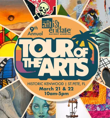 Tour of the Arts 2026 event flyer poster.