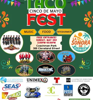 Cinco De Mayo Taco Fest event flyer poster.