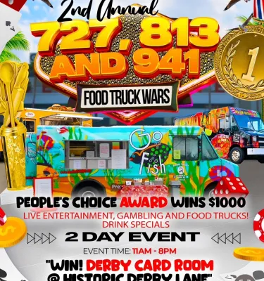 Food Truck Wars event flyer poster.