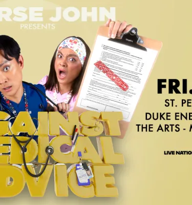 Nurse John Against Medical Advice Tour event flyer poster.