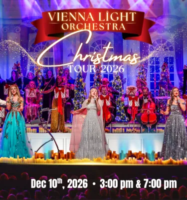 Vienna Light Orchestra at Mahaffey 2026 event concert poster.