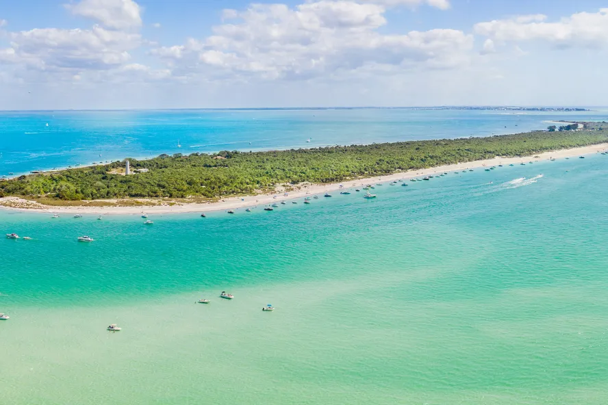 Aerial view of Egmont Key