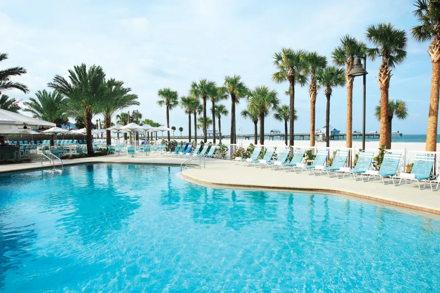 Piscina à beira-mar do Hilton Clearwater Beach