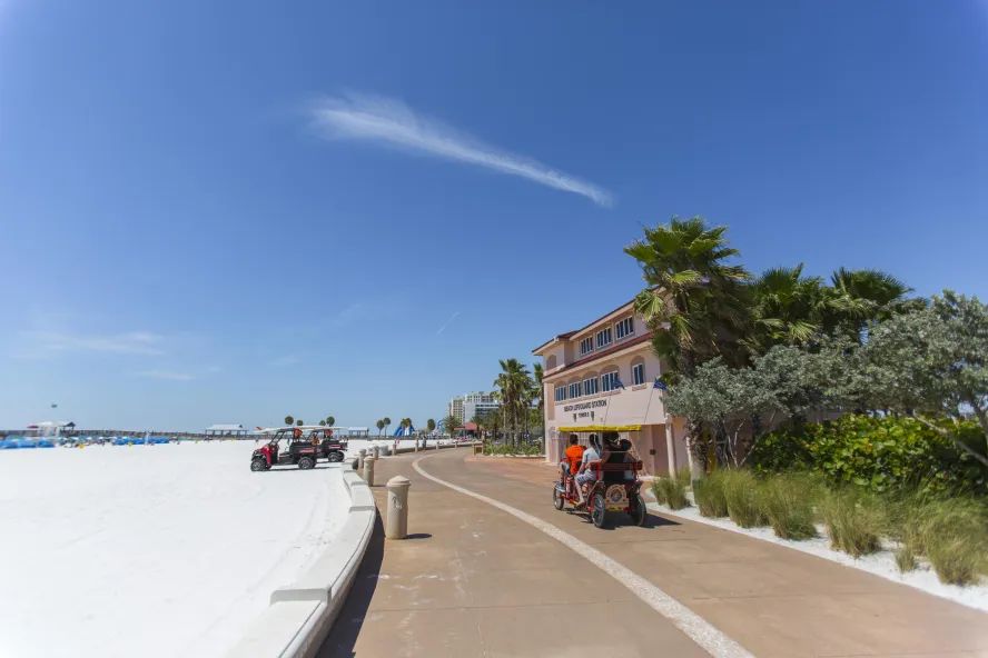 A shot of the Clearwater Beach Beach Walk
