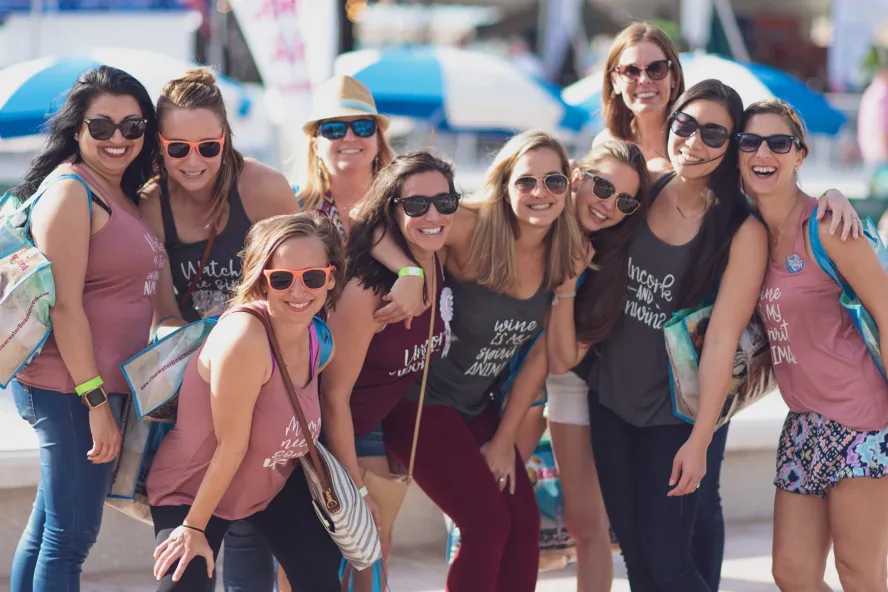 A group of woman attending Savor The Burg