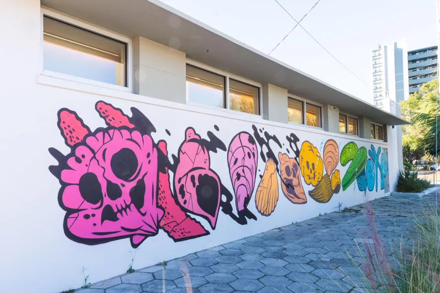 "Carbon Punishment" Mural by Brian Butler, EDGE District