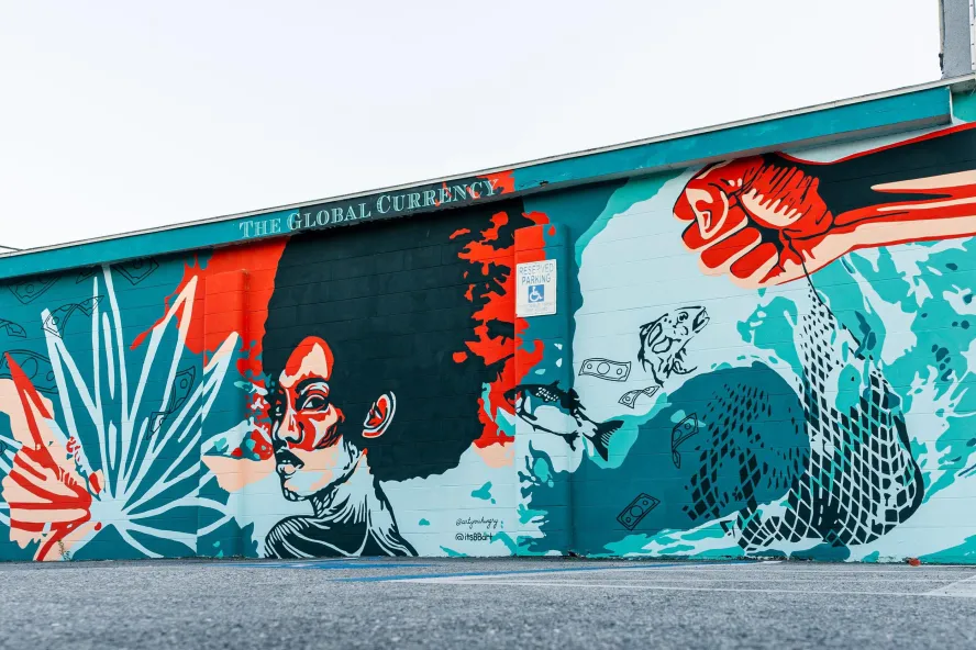 "Global Currency" Mural by Nneka Jones and Bianca Burrows 