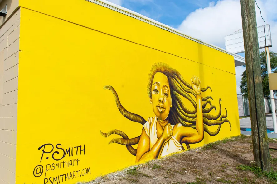 "Golden Girl" by Princess Smith, Warehouse Arts District
