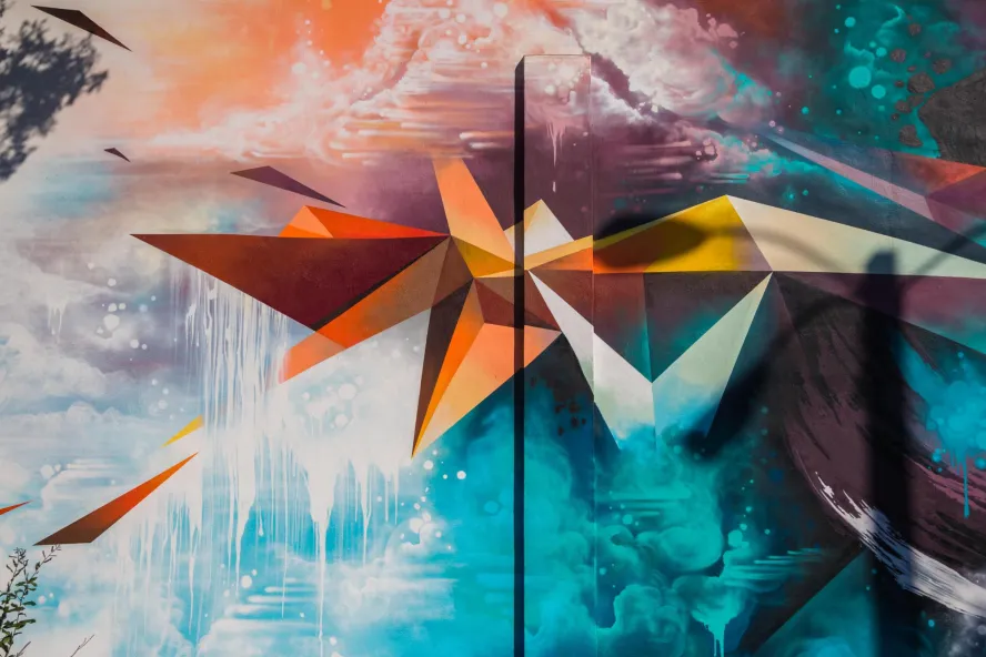 "Inner Visions" Mural by Mikael B, EDGE District