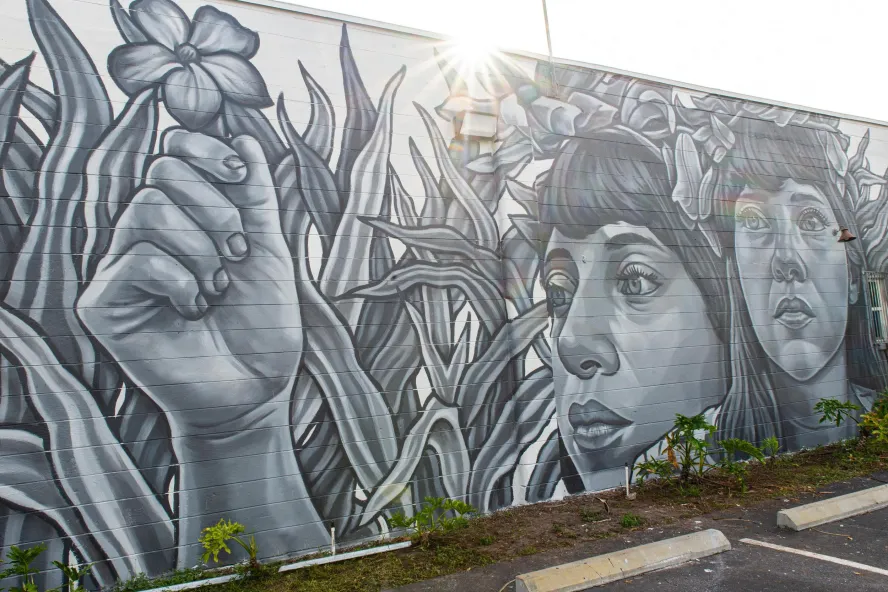 "La Emperatriz" Mural by Paola Delfin,  Warehouse Arts District