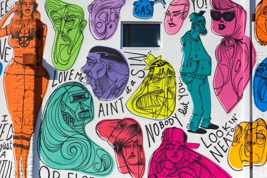  Untitled Mural by Stephen Palladino, EDGE District