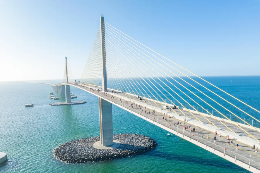 Thousands of runners race in the Skyway 10K each year