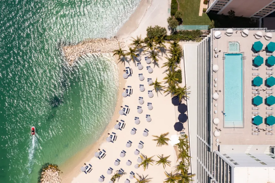 Beachfront hotel