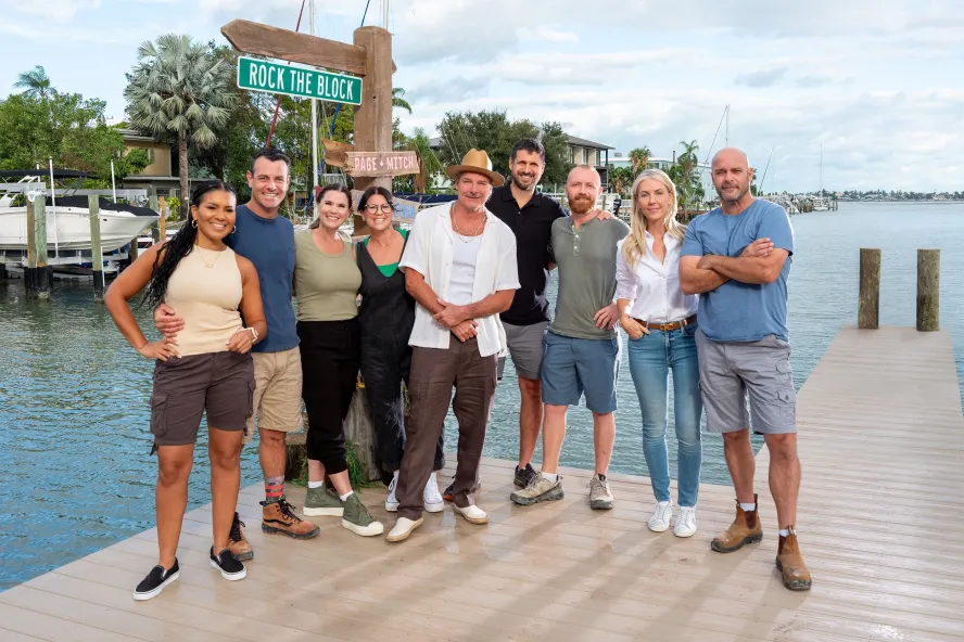cast of rock the block hgtv show on a doc on treasure island