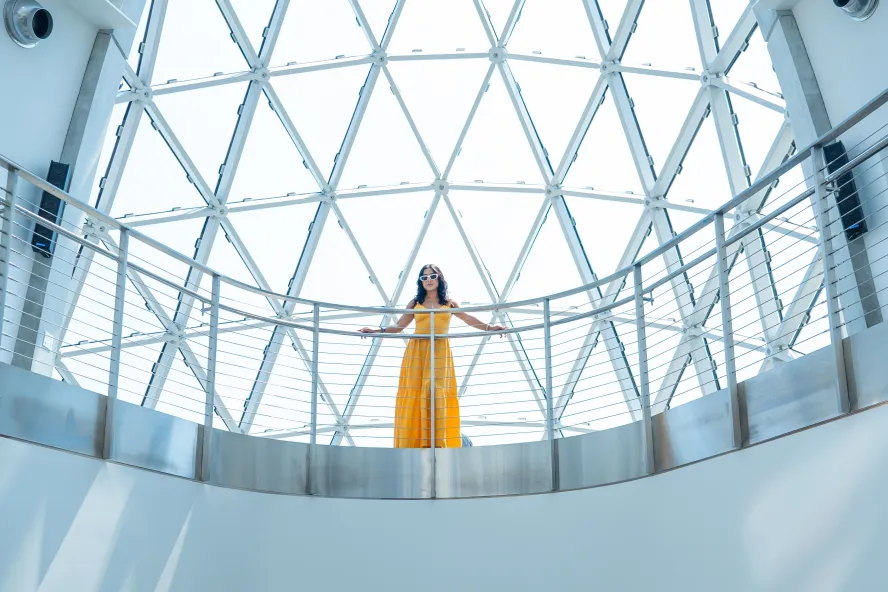 A woman at the Dali Museum