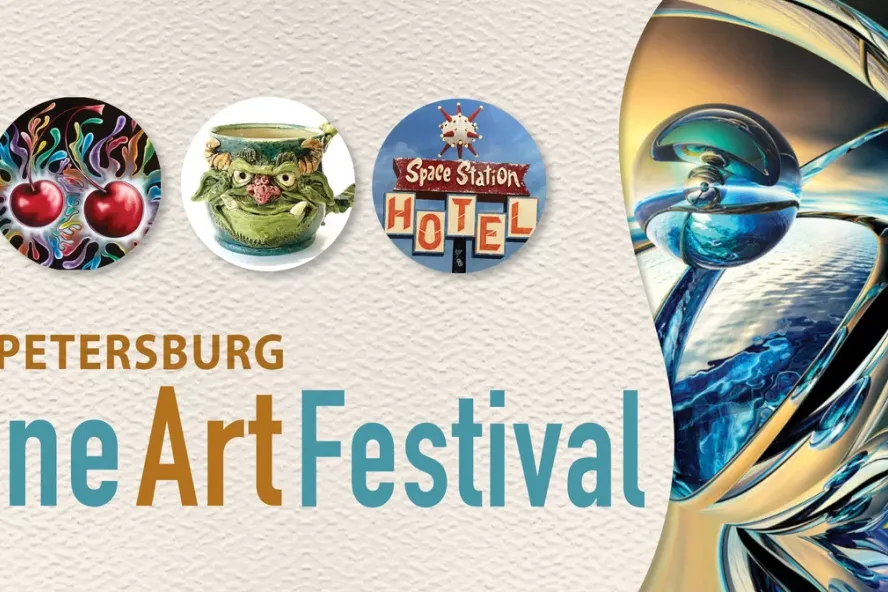 St. Pete Fine Art Festival event flyer poster.