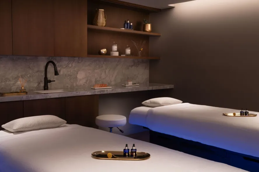 Two spa beds