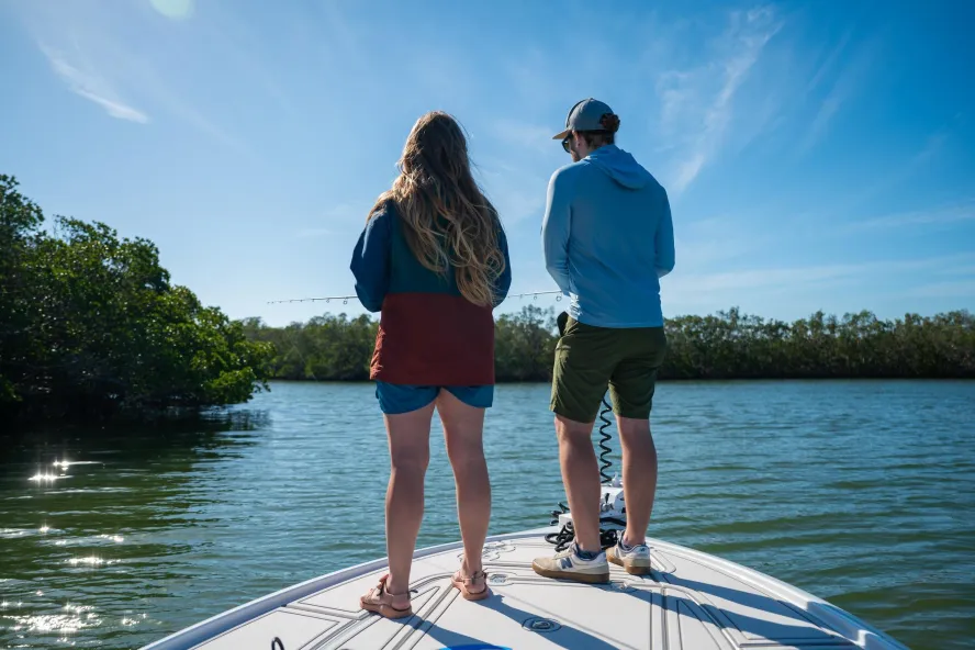 Fishing in the bay