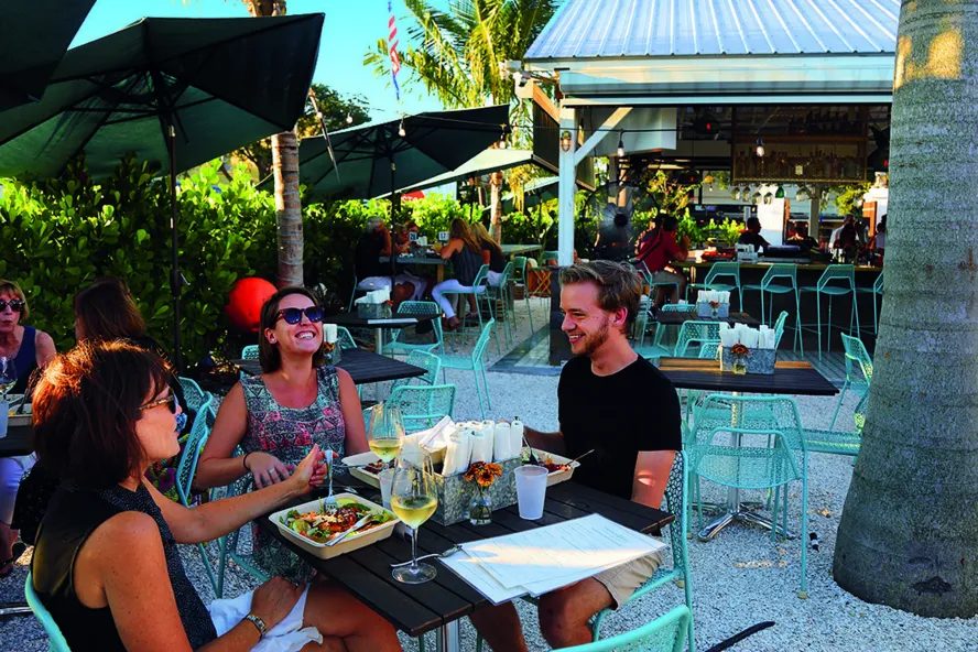 Outdoor Dining at Trophy Fish