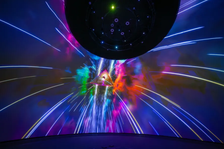 Immersive and colorful visual experience at the Dali Museum.