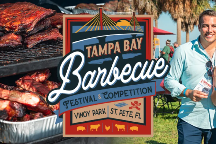 Tampa Bay BBQ Festival event flyer poster.
