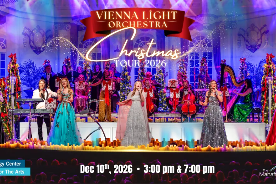 Vienna Light Orchestra at Mahaffey 2026 event concert poster.
