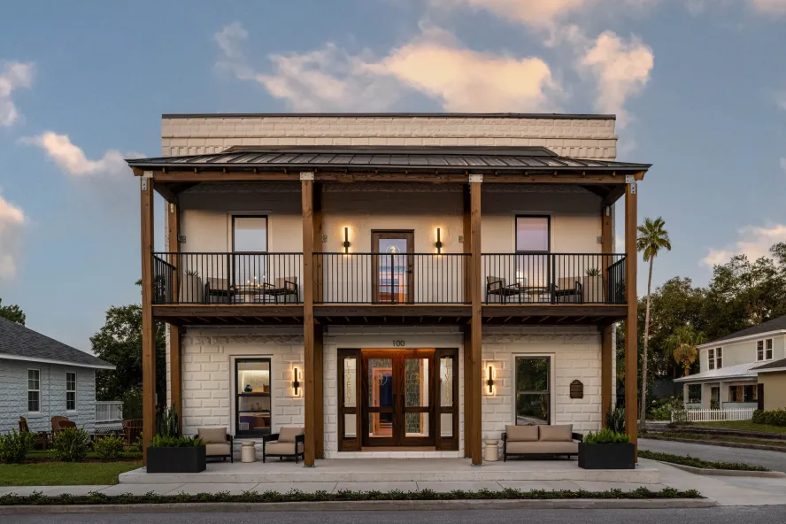 the exterior of The Livery Guesthouse in Tarpon Springs