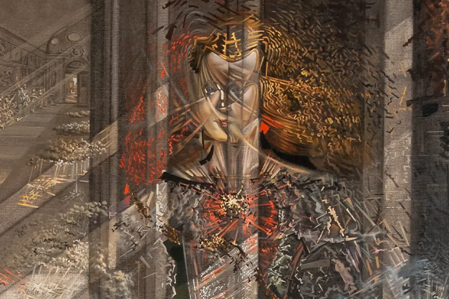 Dalí: Disruption + Devotion exhibit poster.