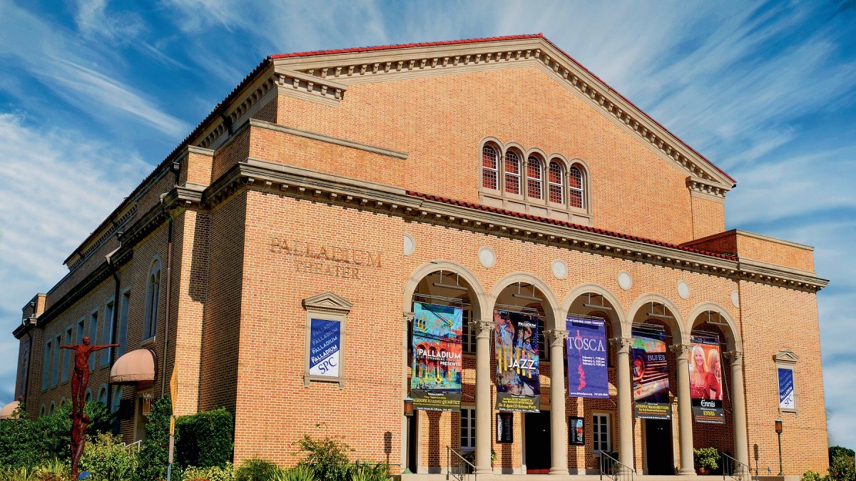 A exterior shot of the Palladium Theatre