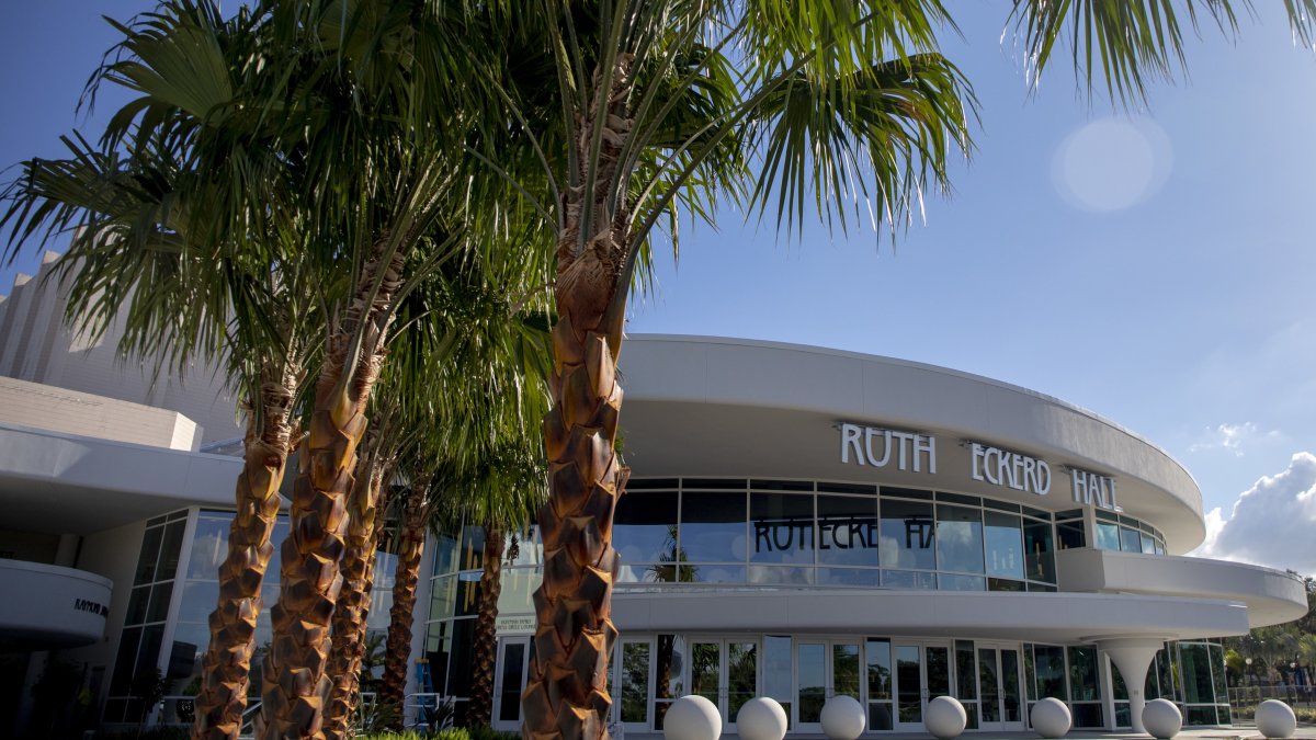 An exterior image of Ruth Eckerd Hall