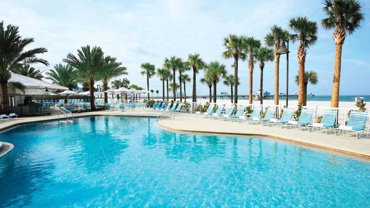 Hilton Clearwater Beach beachfront pool